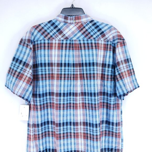 Levi's Plaid Button Down Shirt Men's Sz XXL Blue Collared - Picture 4 of 7